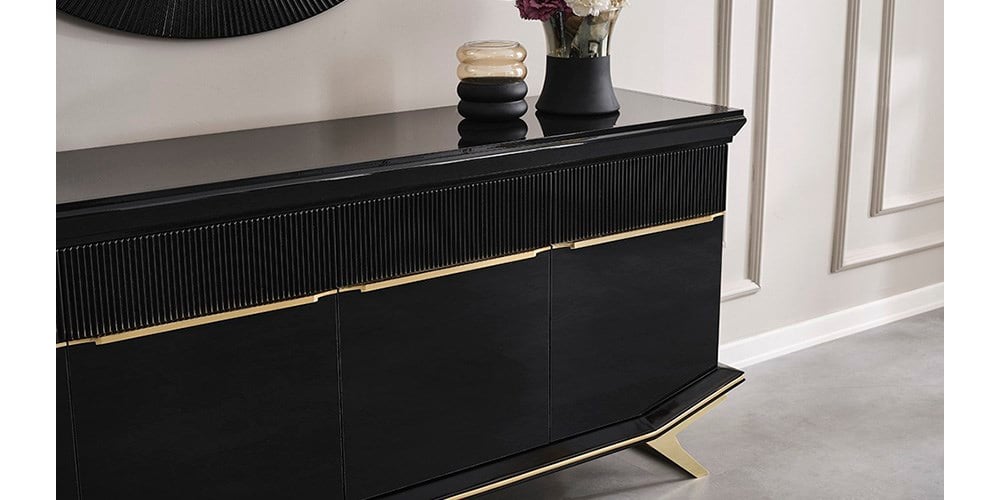 Maserati Gold Ayaklı Yemek Odası