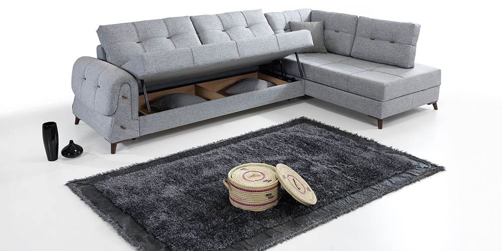 Mira Yataklı Sandıklı Köşe Koltuk