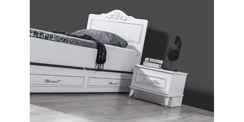 Miray Beyaz Kapaklı Genç Odası