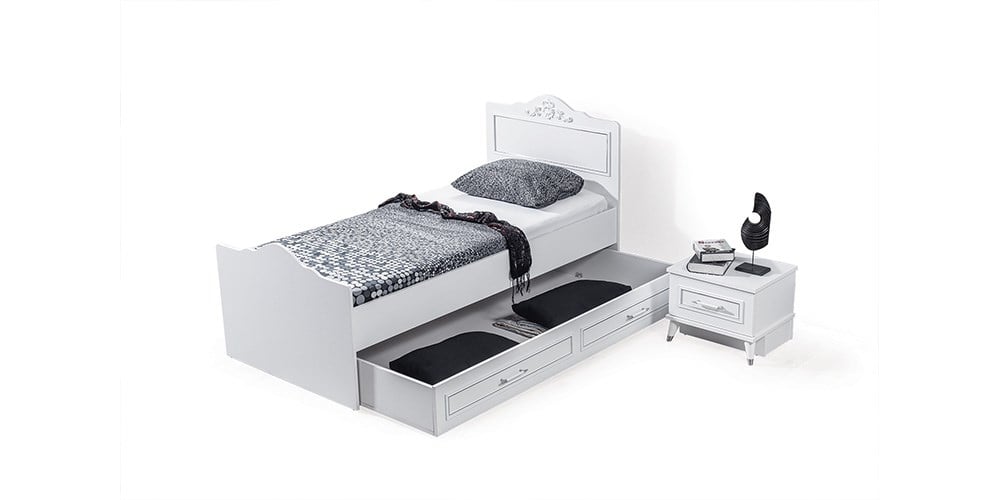 Miray Beyaz Kapaklı Genç Odası