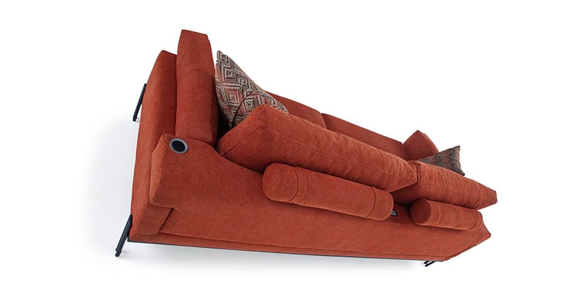 Mono Yataklı USB'li Üçlü Koltuk