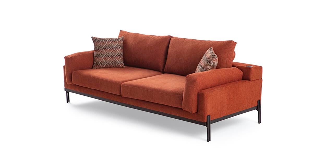 Mono Yataklı USB'li Üçlü Koltuk