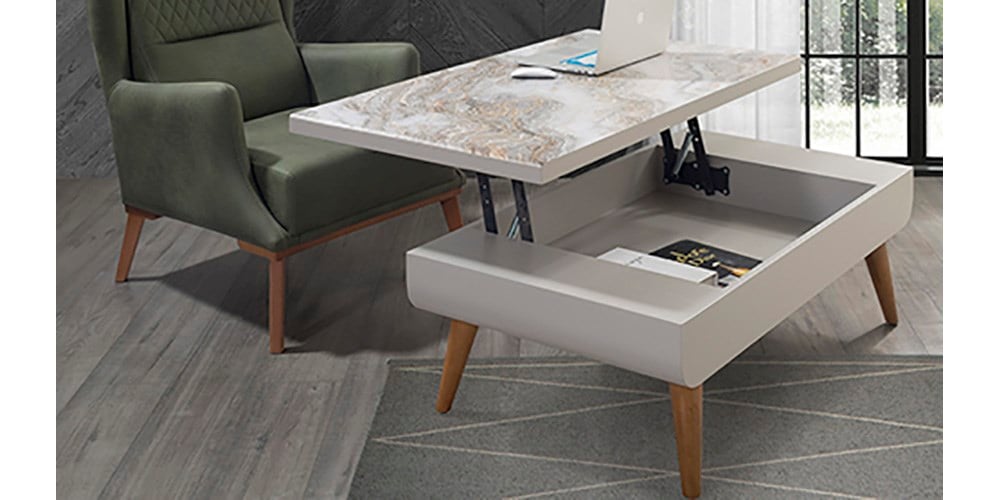 MT112 Mermer Açılan Orta Sehpa