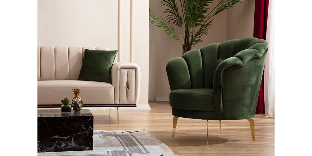 Natura Gold Ayaklı Tekli Koltuk