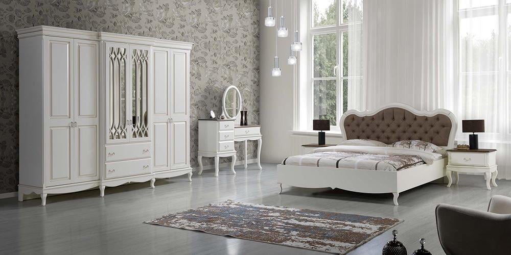 Neva Beyaz Yatak Odası