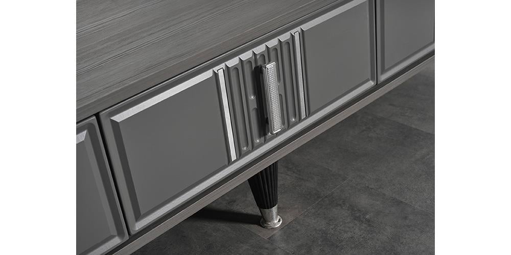 Pırlanta Antrasit  Aynalı Konsol