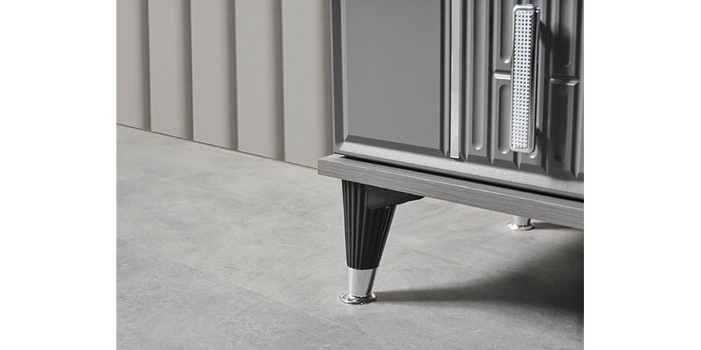 Pırlanta Antrasit Aynalı Şifonyer