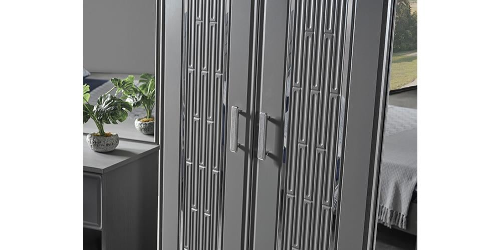 Pırlanta Antrasit Kapaklı Dolap