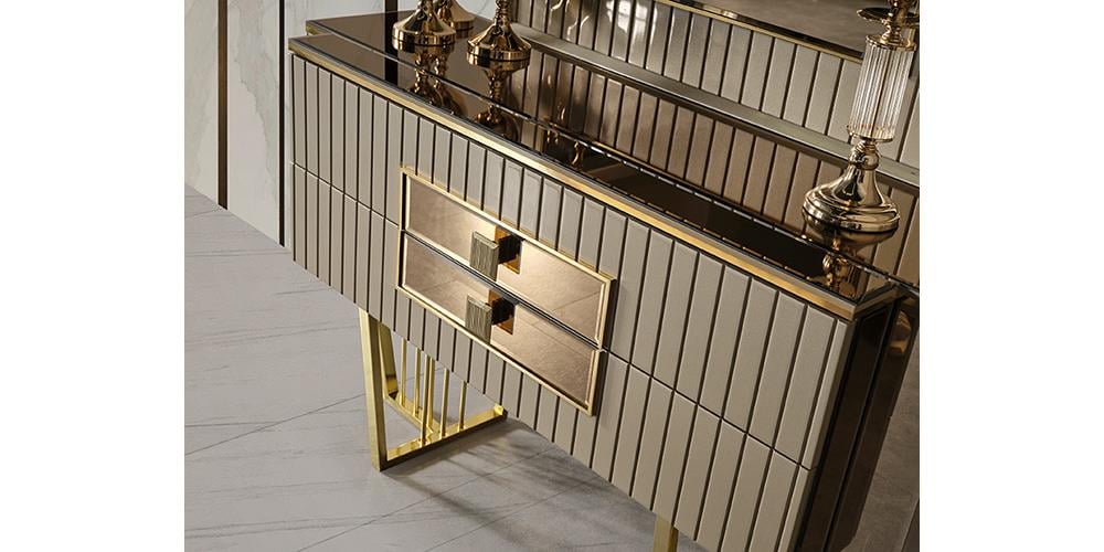 Premier Karamel Aynalı Şifonyer