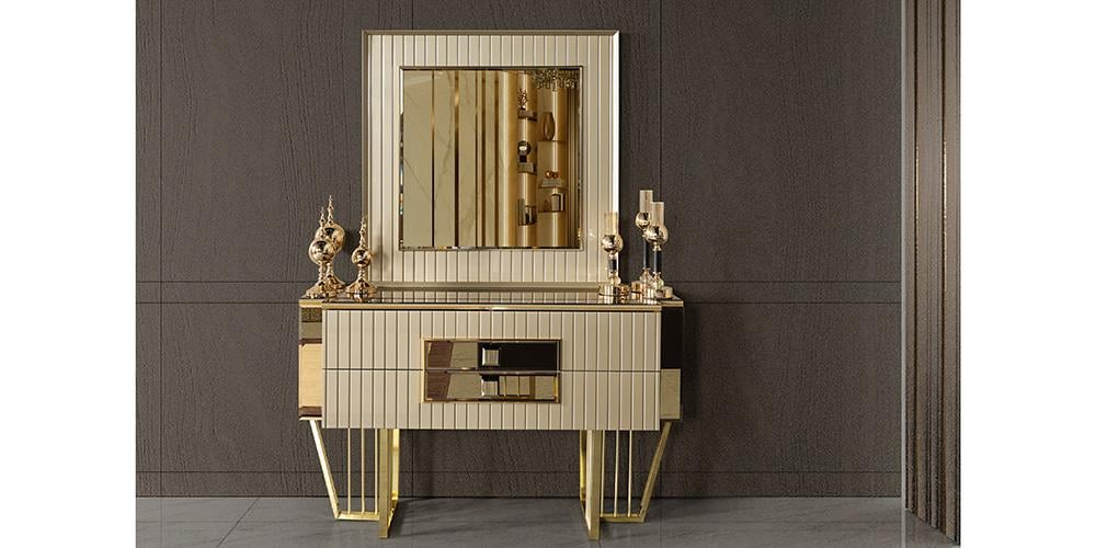 Premier Karamel Aynalı Şifonyer