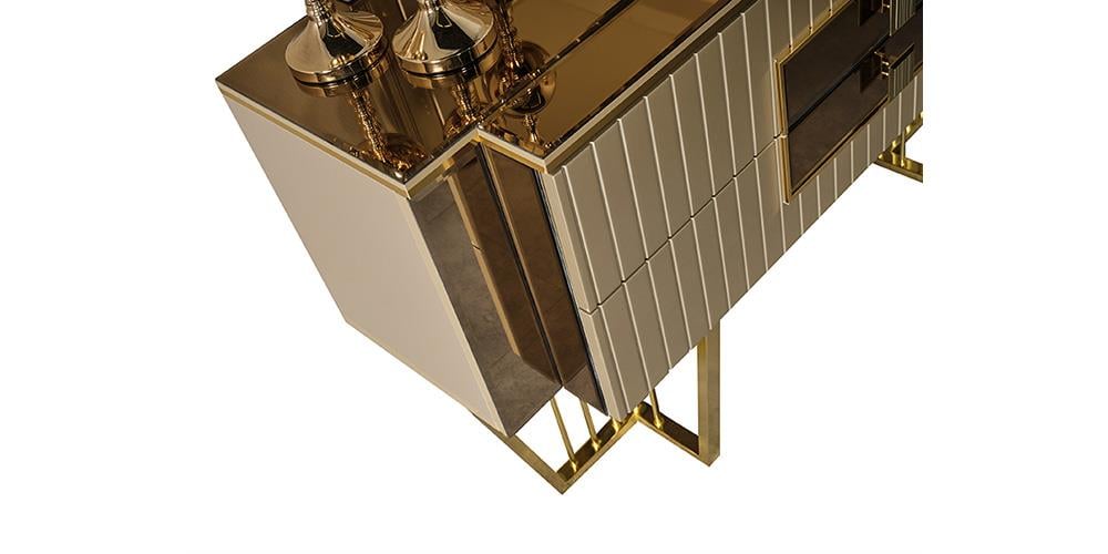 Premier Karamel Aynalı Şifonyer