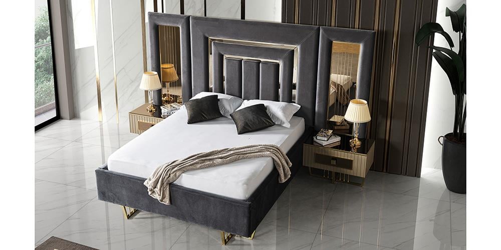 Premier Karamel Bazalı Karyola