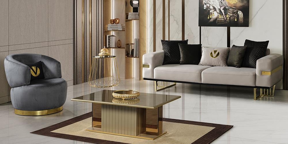 Premier Karamel Koltuk Takımı