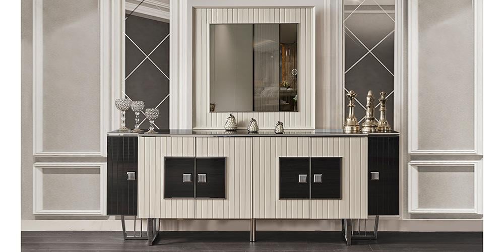 Premier White Aynalı Konsol