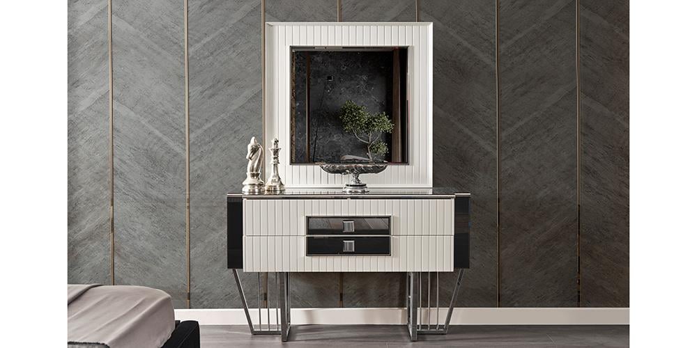 Premier White Aynalı Şifonyer