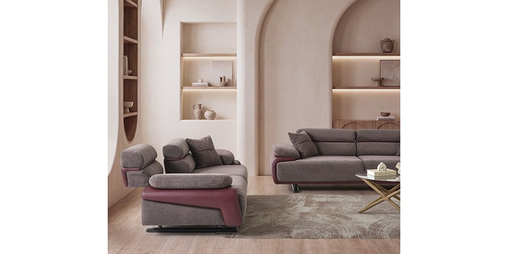 Puma Bordo Üçlü Koltuk