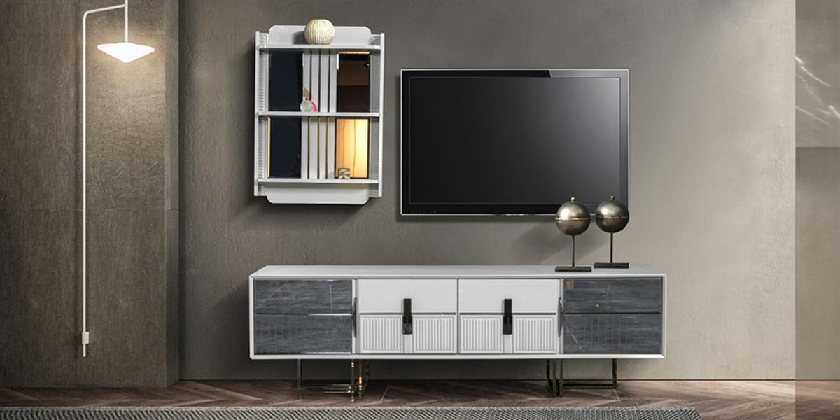 Riva Sis Gri TV Ünitesi