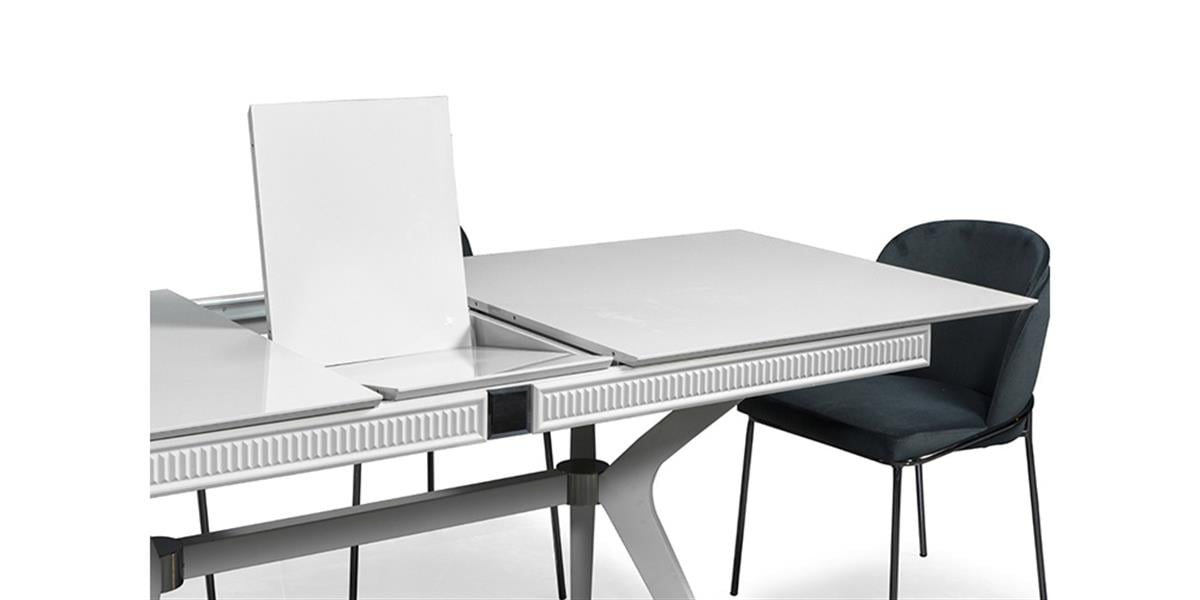 Riva Sis Gri Yemek Odası