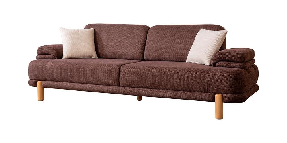 Roma Bordo Üçlü Koltuk