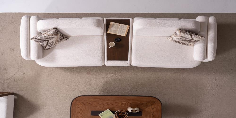 Roma Sehpalı Üçlü Koltuk