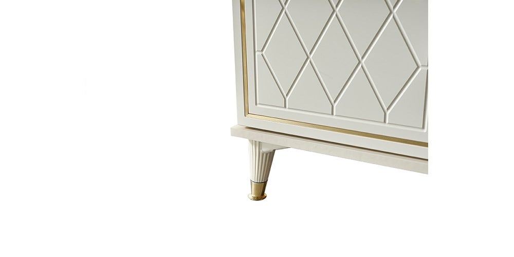 Sedef Gold Aynalı Konsol