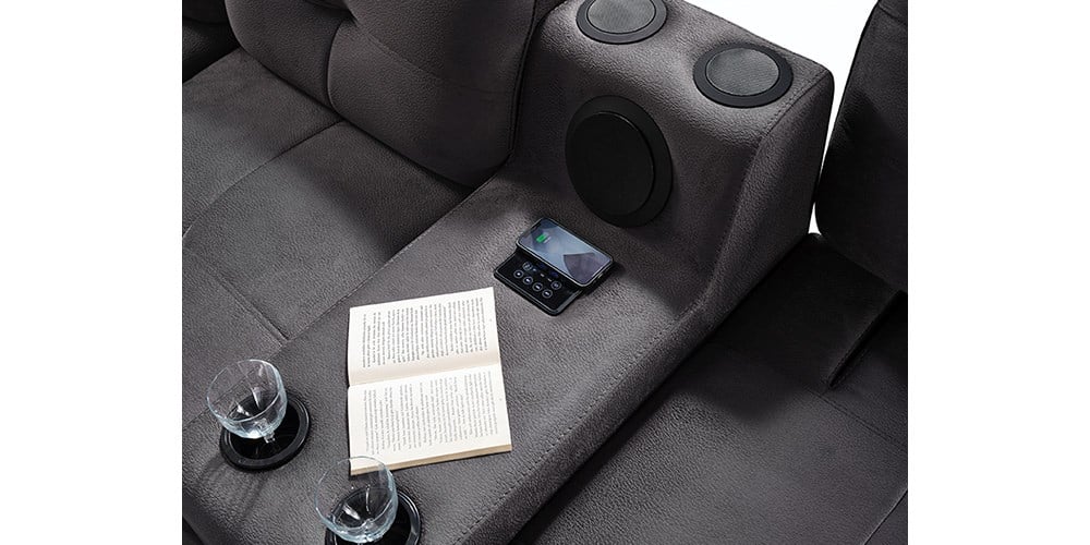 Seray Antrasit Ses Sistemli Köşe Koltuk
