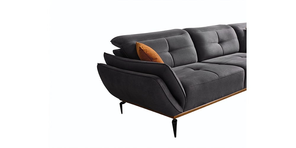 Seray Antrasit Ses Sistemli Köşe Koltuk