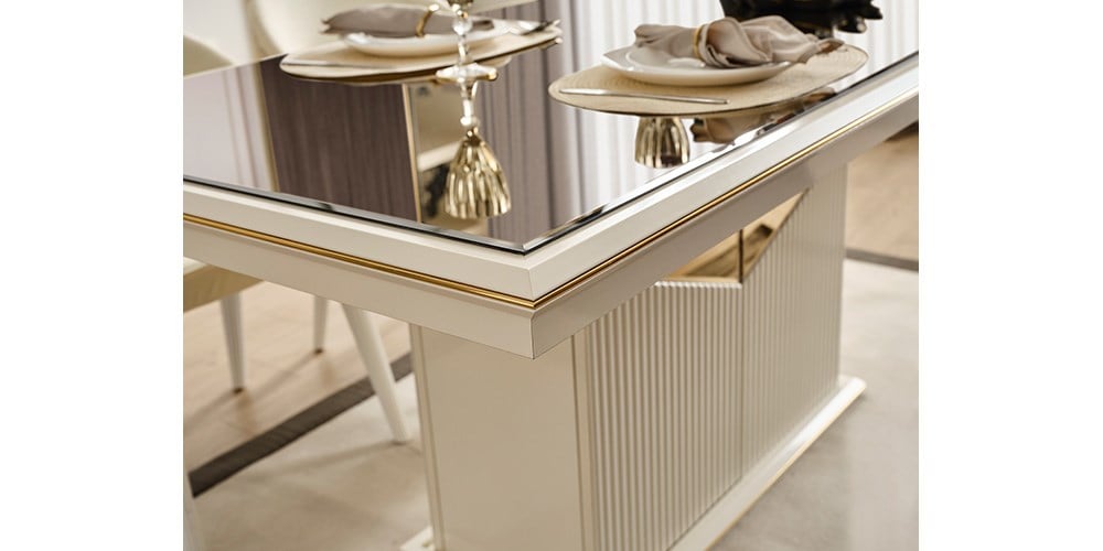 Side Gold Ayaklı Yemek Masası