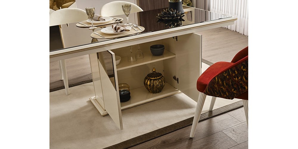 Side Gold Ayaklı Yemek Masası
