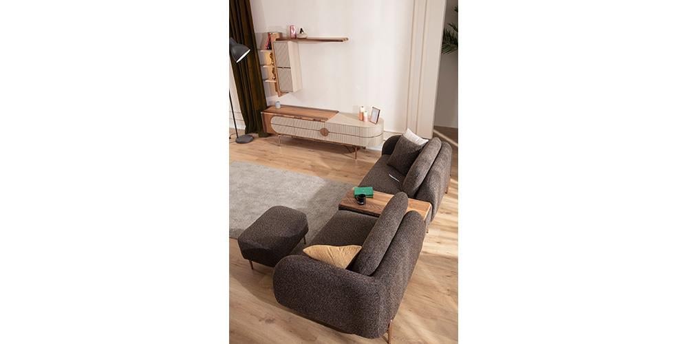 Valencia Sehpalı Üçlü Koltuk