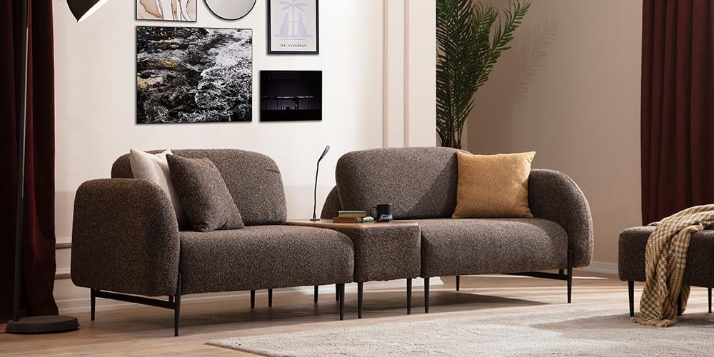 Valencia Sehpalı Üçlü Koltuk