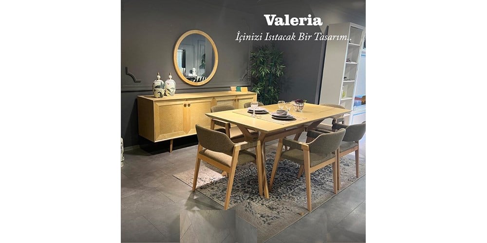 Valeria Ağaç Yemek Odası