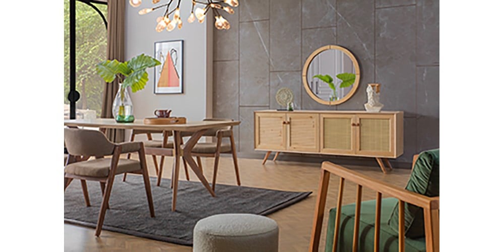 Valeria Ağaç Yemek Odası