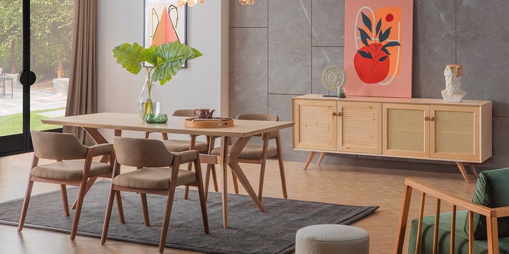 Valeria Ağaç Yemek Odası