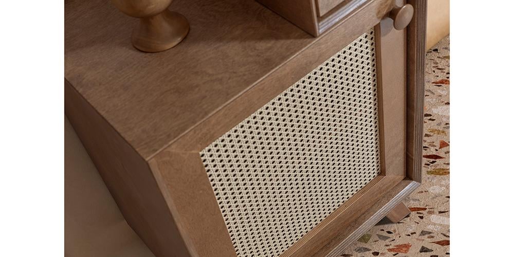 Valeria Aynalı Ceviz Şifonyer