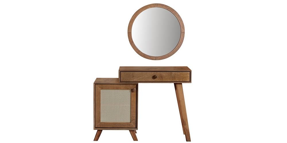 Valeria Aynalı Ceviz Şifonyer