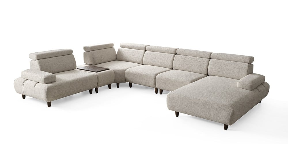Valeria Sandıklı Modüler U Köşe Koltuk Takımı