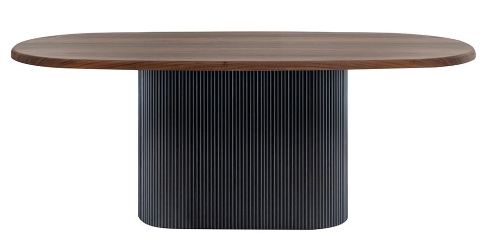 Vera Ceviz Elips Mutfak Masa Takımı