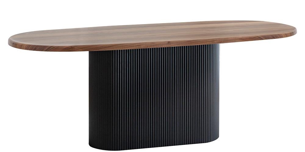 Vera Ceviz Elips Mutfak Masa Takımı