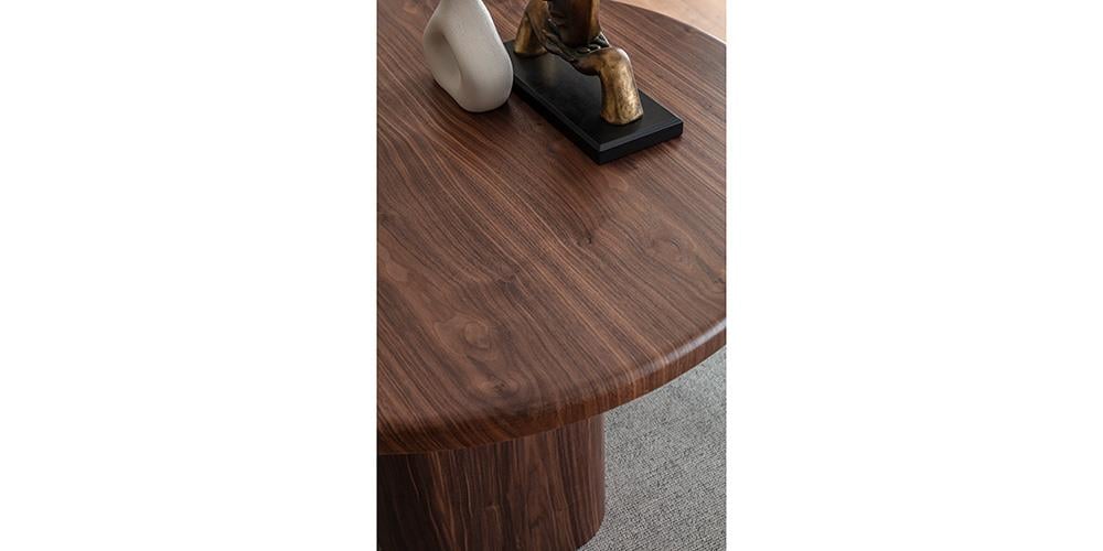 Vera Yuvarlak Ceviz Mutfak Masa Takımı