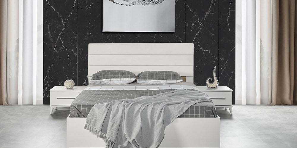 Yakamoz Beyaz Karyola