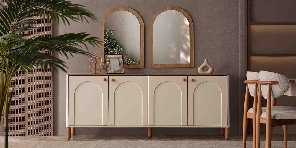 Zen Bohem Aynalı Konsol