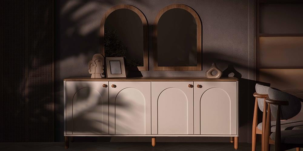 Zen Bohem Aynalı Konsol