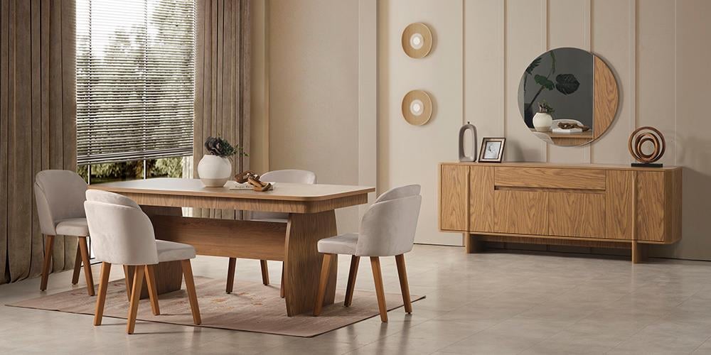 Zirve Ceviz Yemek Odası 