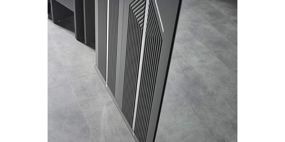 Zümrüt Antrasit Kapaklı Dolap