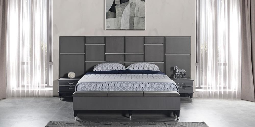 Zümrüt Antrasit  Karyola