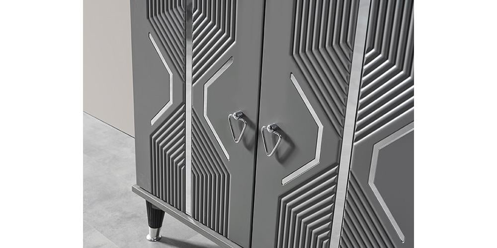 Zümrüt Antrasit Yemek Odası