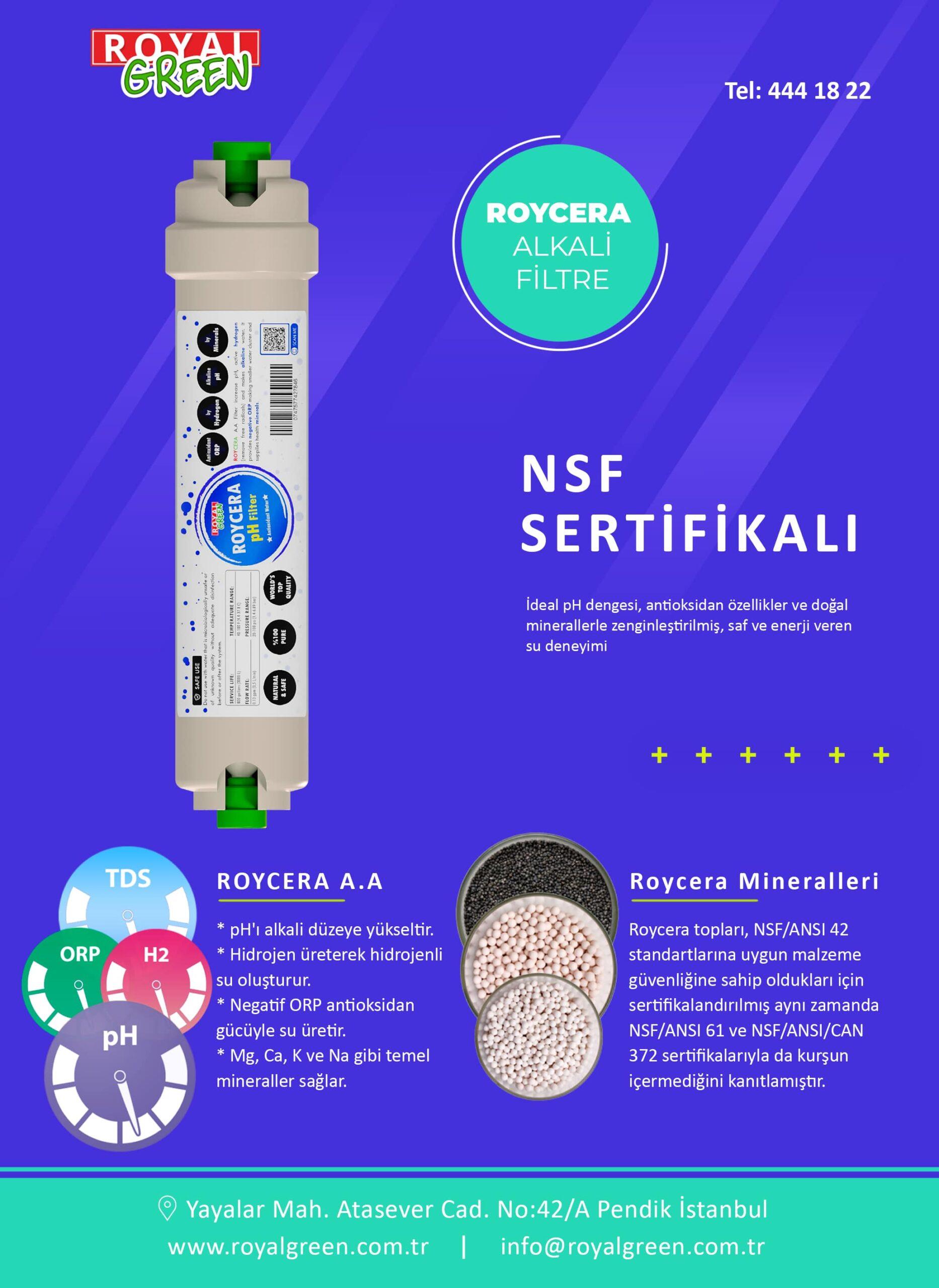 Roycera Alkali Filtre
