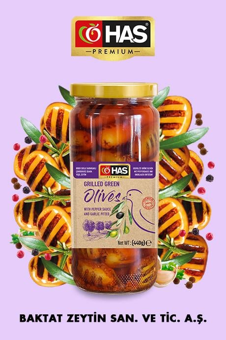  Soslu Izgara Yeşil Zeytin