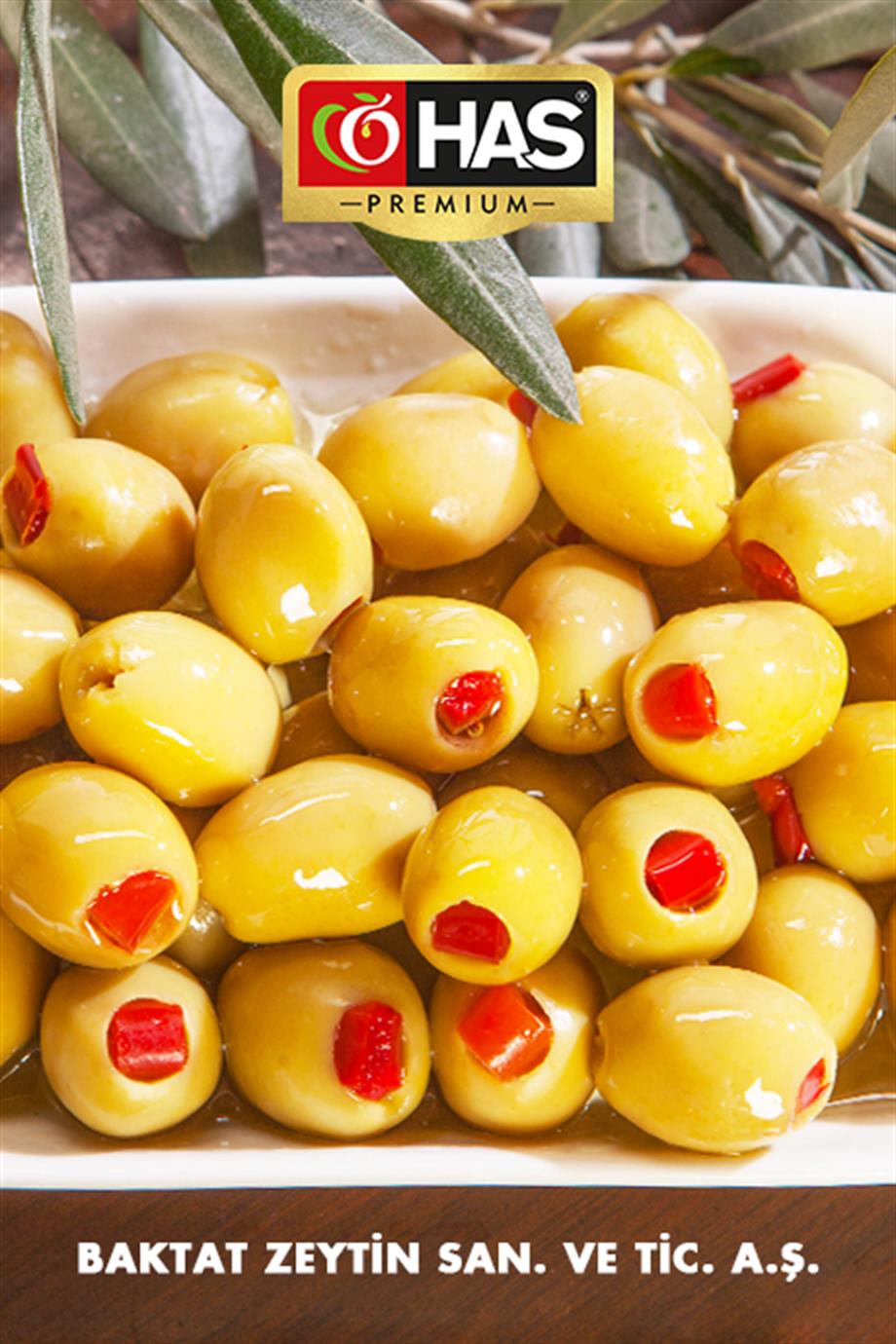 Biber Dolgulu Yeşil Zeytin 500cc